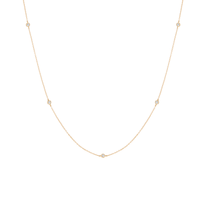 Lab Grown Diamond Station Necklace