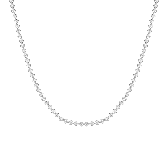 Petite Lab Grown Diamond Tennis Necklace