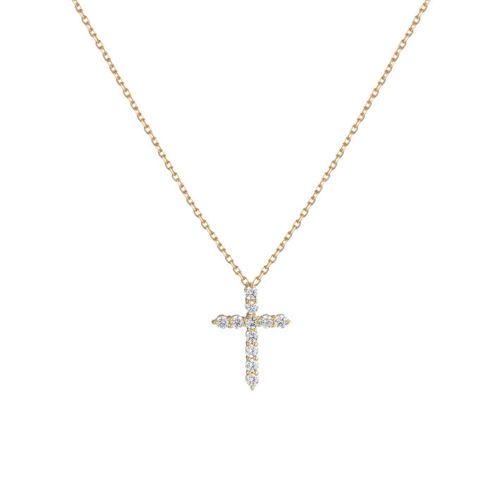 Lab Grown Diamond Cross Necklace