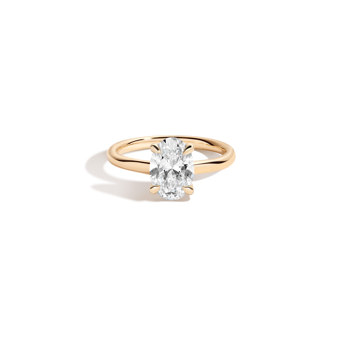 2ct Oval Lab Grown Diamond Solitaire Ring