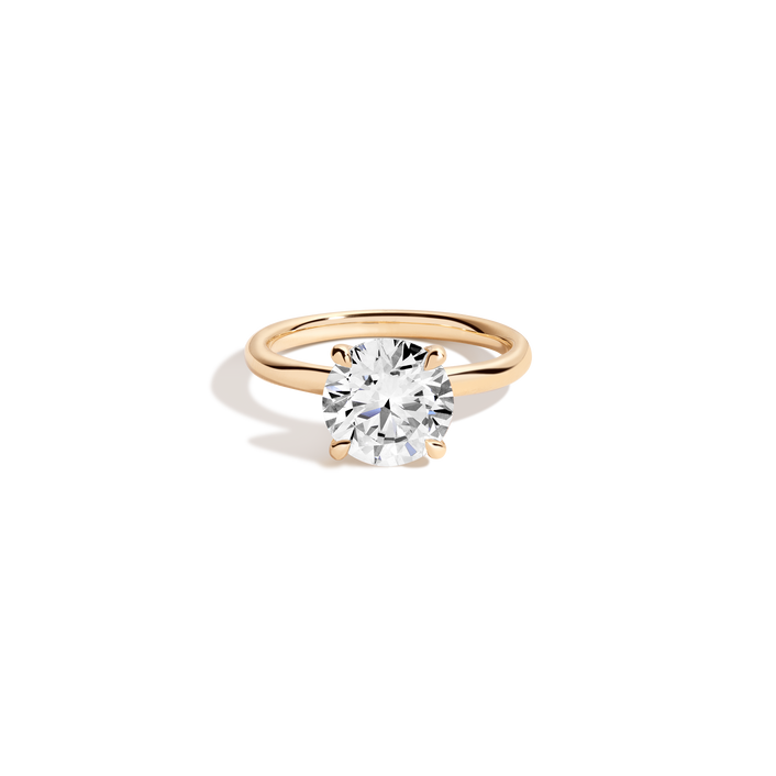 3ct Round Lab Grown Diamond Solitaire Ring