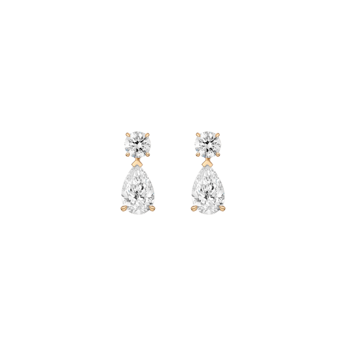 Lab Grown Diamond Pear Drop Earrings