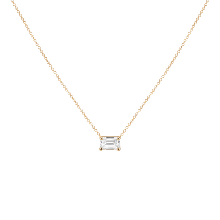 0.75ct Emerald Lab Grown Diamond Necklace