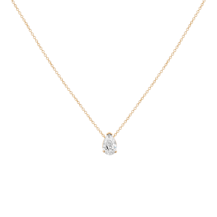 0.5ct Pear Lab Grown Diamond Necklace