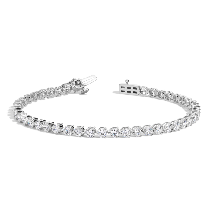 6ct Three-Prong Lab Grown Diamond Tennis Bracelet