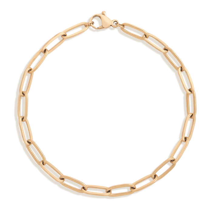 Stainless Steel Paperclip Chain Bracelet