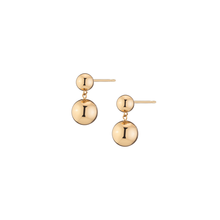 Graduated Ball Drop Earrings