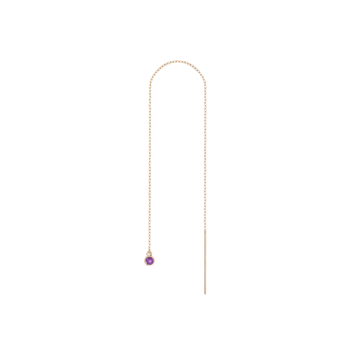 Birthstone Ear Chain Threader
