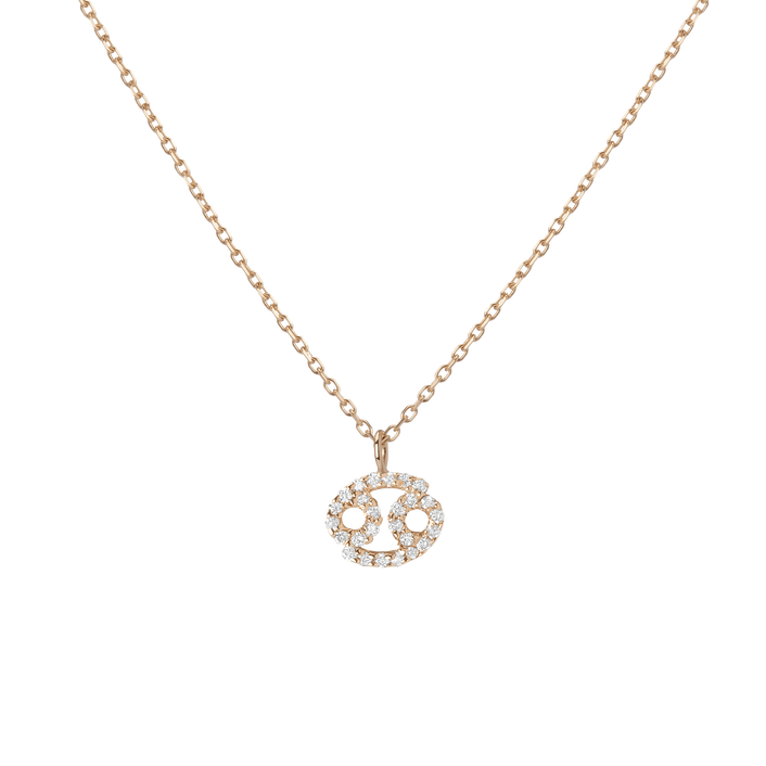 Pave Diamond Zodiac Necklace