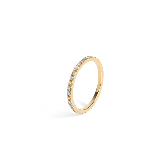 Quadricolor Ring with White Diamonds