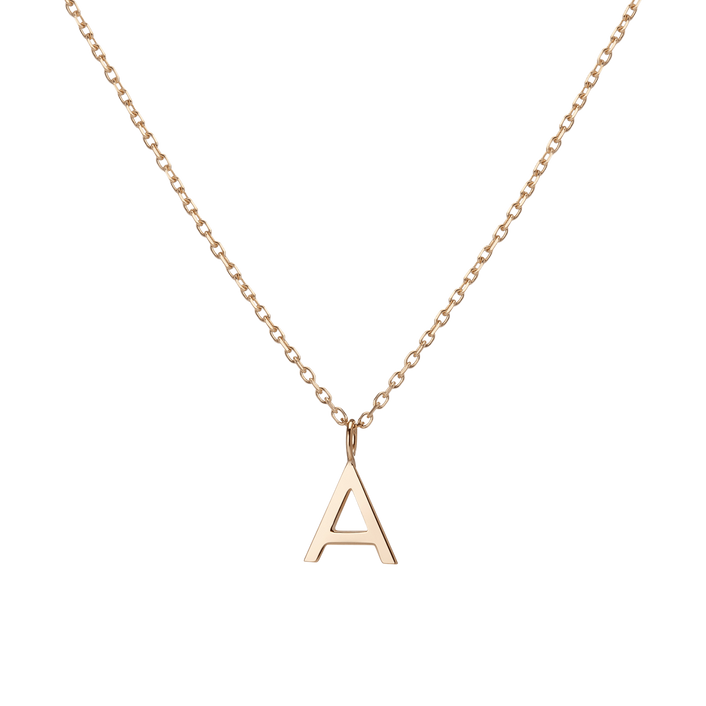 Mini Gold Letter Charm Pendant