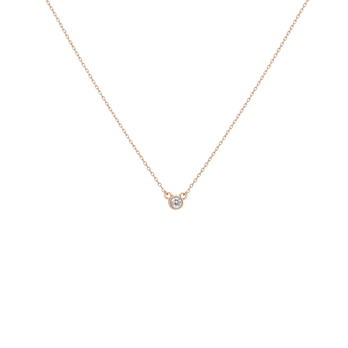 Diamond Bezel Necklace