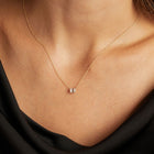 0.5ct Emerald Lab Grown Diamond Necklace