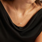 0.75ct Emerald Lab Grown Diamond Necklace