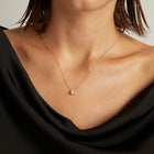 0.75ct Oval Lab Grown Diamond Necklace