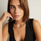 Aurate x Molly Dickson: Classic Black Rhodium Tennis Necklace