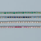 Pink Ombré Mosaic Tennis Bracelet