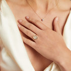 3ct Pear Lab Grown Diamond Bezel Ring