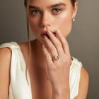 3ct Pear Lab Grown Diamond Bezel Ring