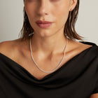 7ct Three-Prong Lab Grown Diamond Tennis Necklace