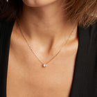 Aurate x Molly Dickson: 1ct Oval Lab Grown Diamond Solitaire Necklace