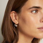 Aurate x Molly Dickson: Oval Lab Grown Diamond Huggie Earrings