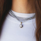 Aurate x Molly Dickson: Pear Georgian Pendant