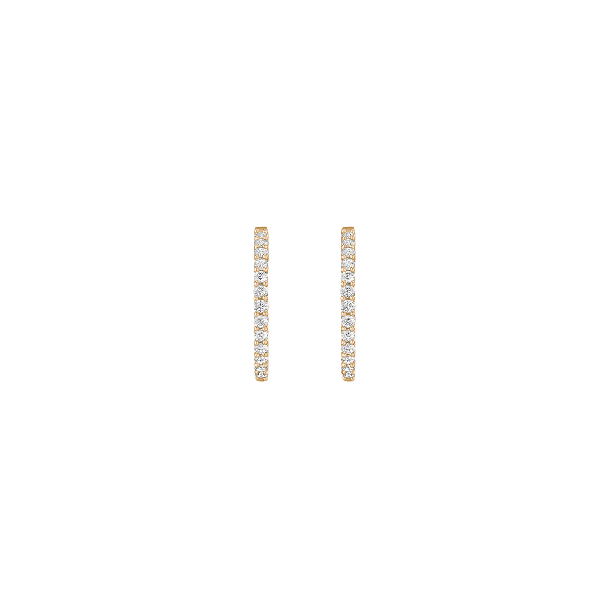 1ct Luxury Lab Grown Diamond Hoops 14k Yellow Gold