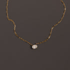 Aurate x Molly Dickson: 1ct Oval Lab Grown Diamond Solitaire Necklace