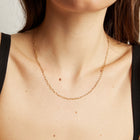 Stainless Steel Mini Paperclip Chain Necklace