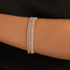 5ct Three-Prong Lab Grown Diamond Tennis Bracelet