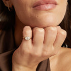 1ct Oval Lab Grown Diamond Georgian Ring
