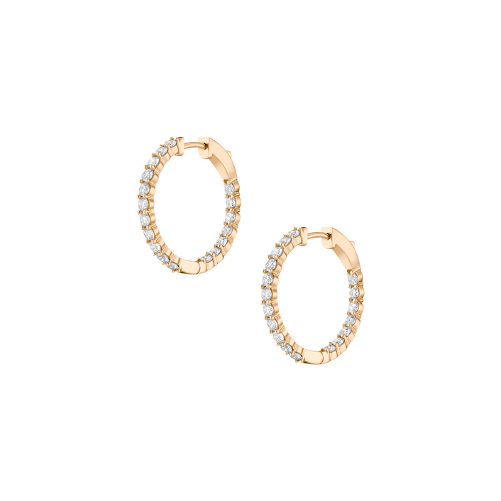 2ct Luxury Lab Grown Diamond Hoops 14k Yellow Gold First