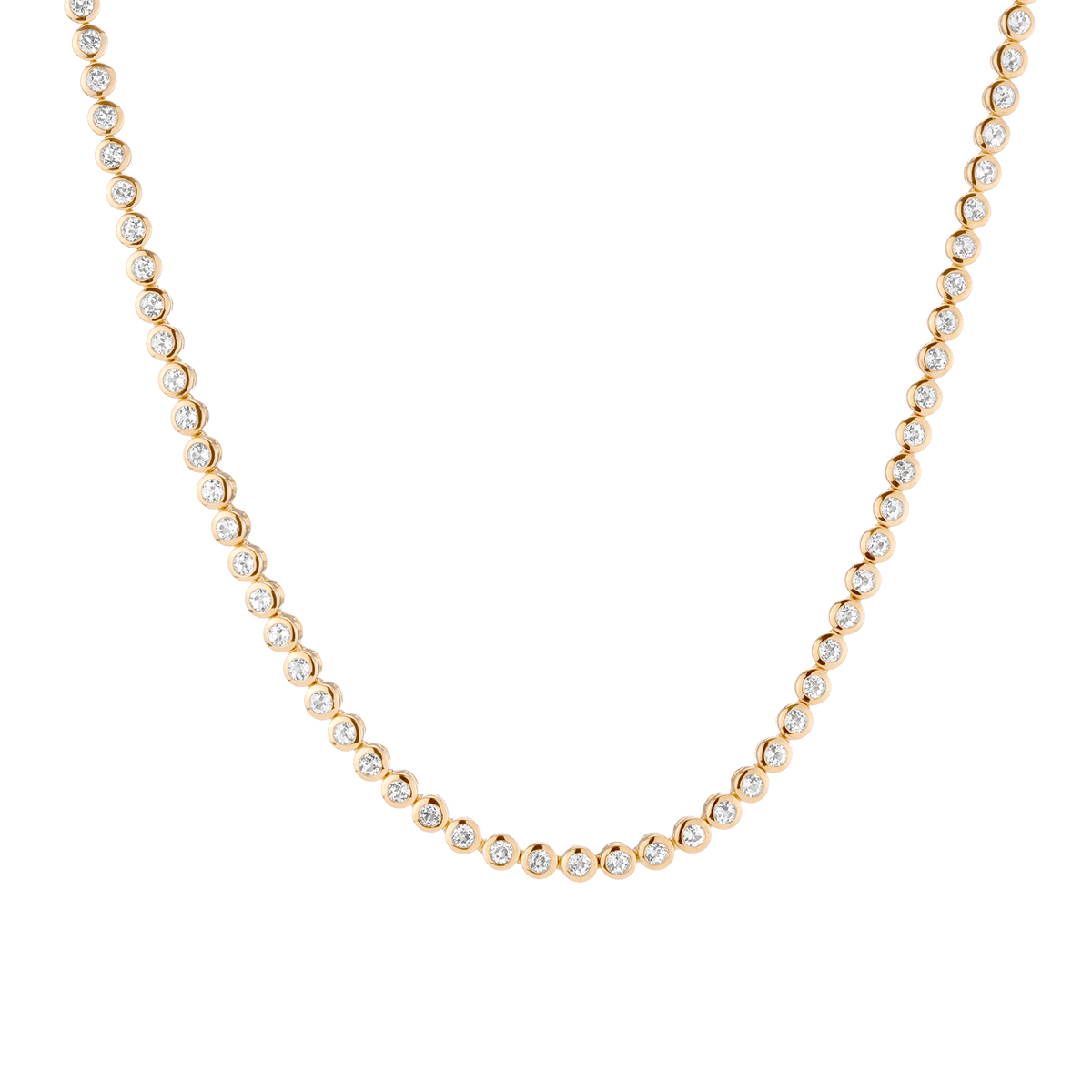 360 Diamond Eternity Necklace 14k 18k Yellow Gold First
