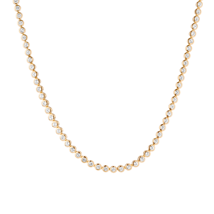 360 Diamond Eternity Necklace 14k 18k Yellow Gold First