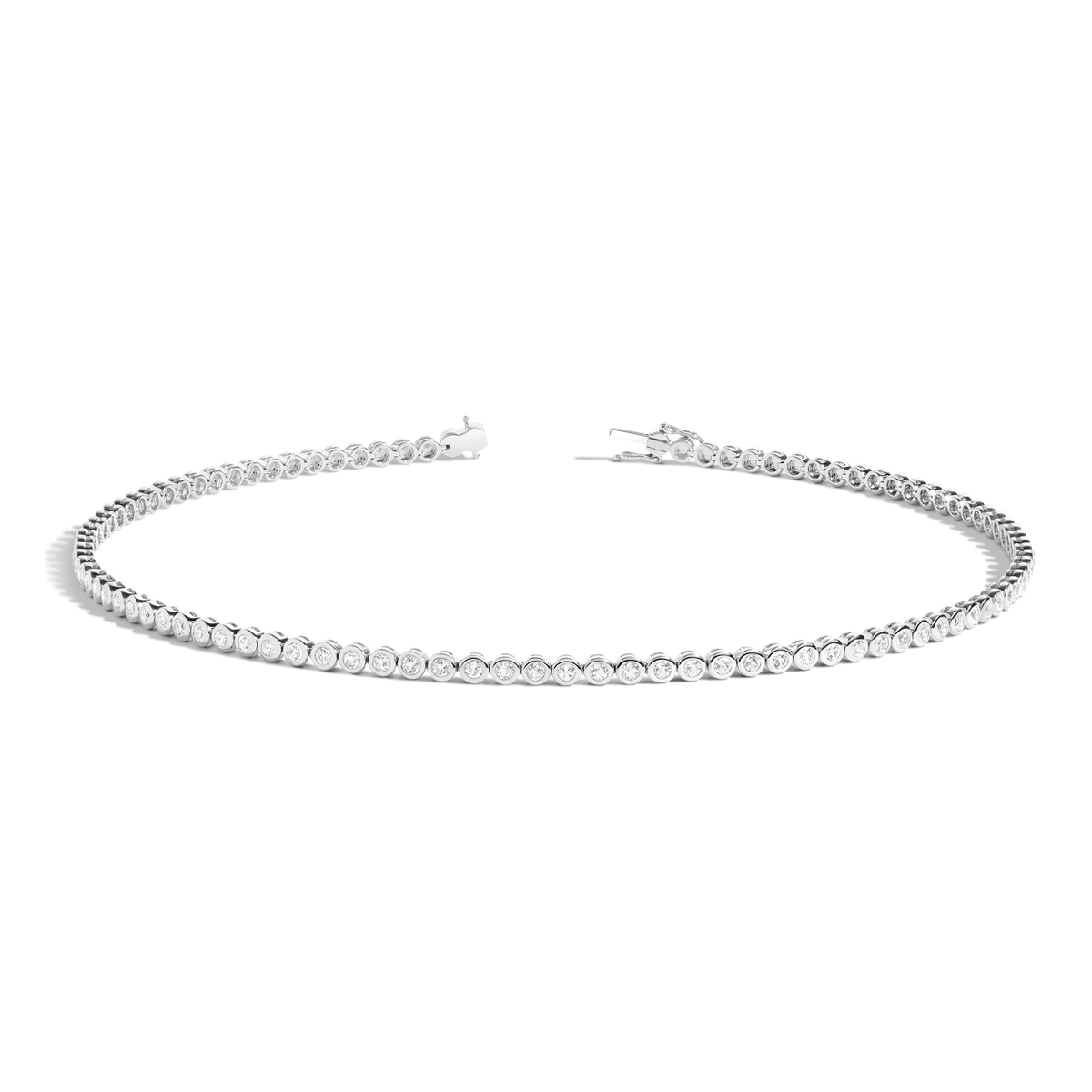 360 Diamond Eternity Necklace 14k 18k White Gold