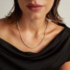 9ct Three-Prong Lab Grown Diamond Tennis Necklace