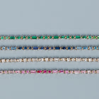 Blue Ombré Mosaic Tennis Bracelet