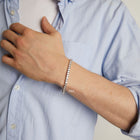 Boyfriend Lab Grown White Sapphire Tennis Bracelet