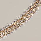 Lab Grown White Sapphire Marquise & Round Tennis Necklace