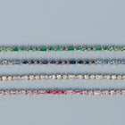 Green Ombré Mosaic Tennis Bracelet