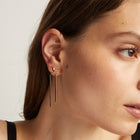 Mini Herringbone Bow Earrings