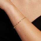Lab Grown White Sapphire Bar Tennis Bracelet