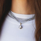 Aurate x Molly Dickson: Classic Black Rhodium Tennis Necklace