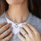 Aurate x Molly Dickson: Classic Black Rhodium Tennis Pendant Necklace