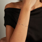 0.5ct Lab Grown Diamond Bezel Bar Chain Bracelet