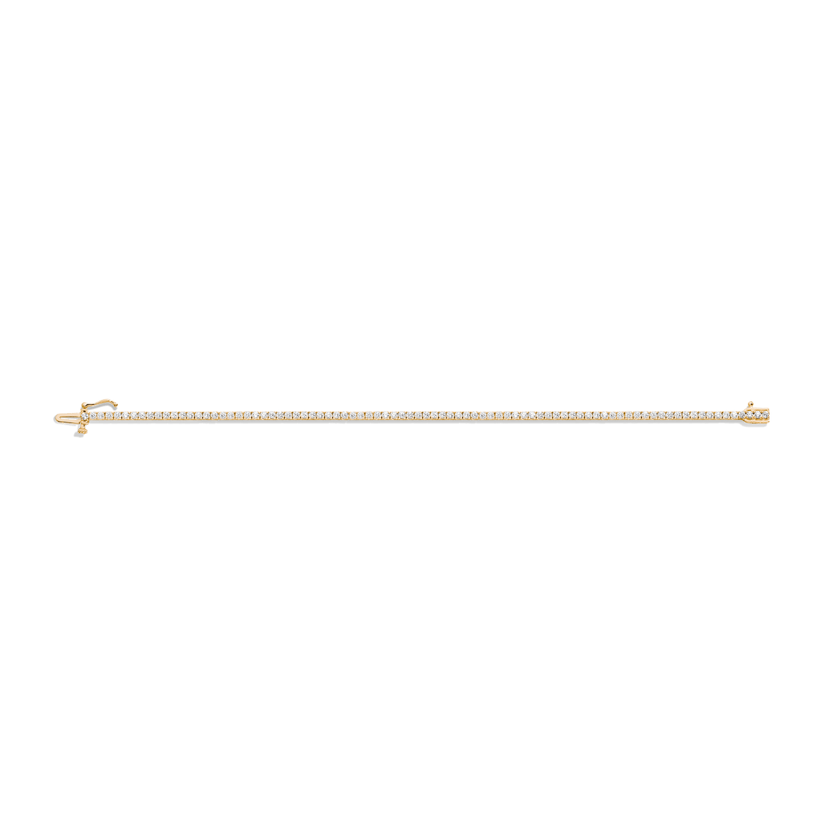 Dazzling Diamond Tennis Bracelet 14K 18K Yellow Gold 6in 6.5in 7in 7.5in 2ct (Large)