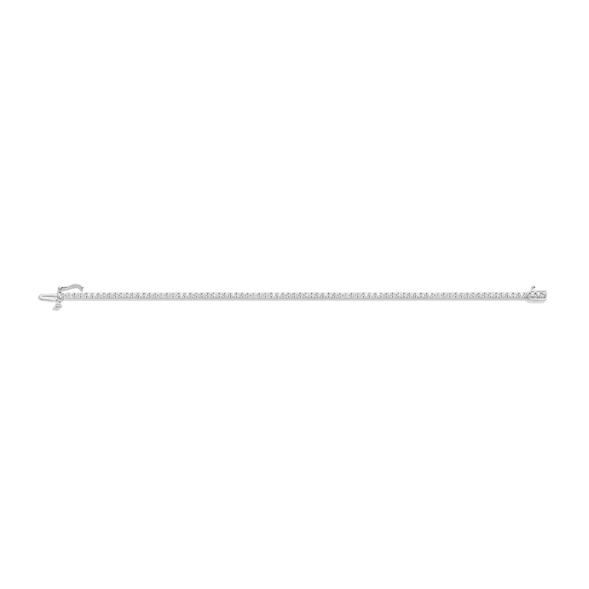 Dazzling Diamond Tennis Bracelet 14K 18K White Gold 6in 6.5in 7in 7.5in 2ct (Large)