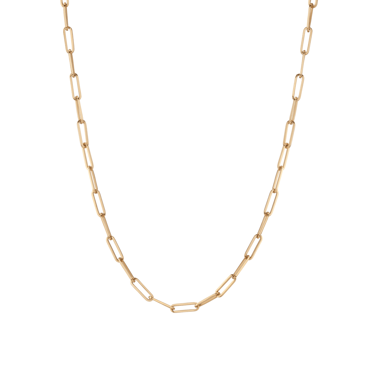 Large Chain Necklace Yellow Gold Vermeil 14K 14K Lightweight 16in 18in 22in First