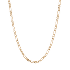 Large Gold Figaro Chain Necklace
